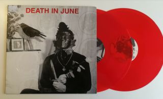 Death In June Lp Wall Of Sacrifice Red Vinyl 25th Anniversary Rare