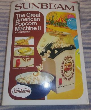 Sunbeam The Great American Popcorn Machine Ii