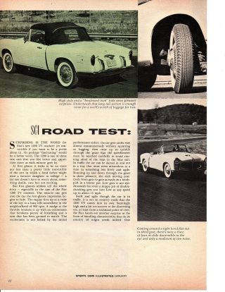 1959 Fiat 1200 Tv Roadster 4 - Page Road Test / Article / Ad