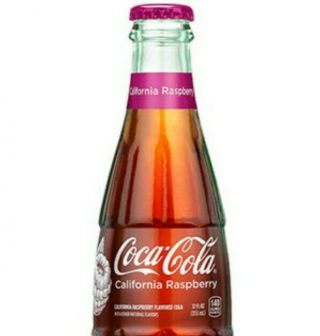 Coca Cola Raspberry Flavor Bottle 12 Oz Full Novelty British Columbia Canada