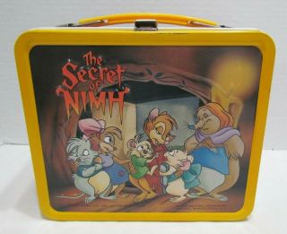 The Secret Of Nimh 1982 Metal Lunch Box Lunchbox By Aladdin Old Stock Nos