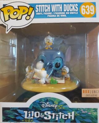 Funko Pop Disney Lilo & Stitch With Ducks 639 Boxlunch Exclusive