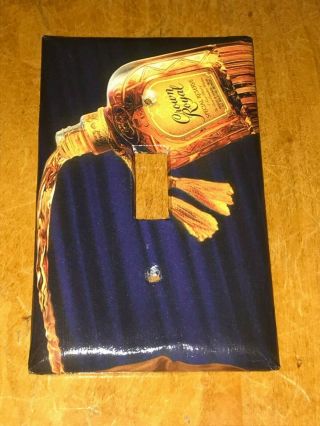Classic Crown Royal Special Reserve Whiskey Bottle Light Switch Cover Plate