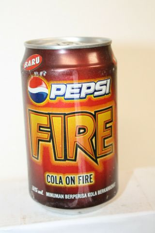 Rare Pepsi Fire Soda Can Malaysia Empty