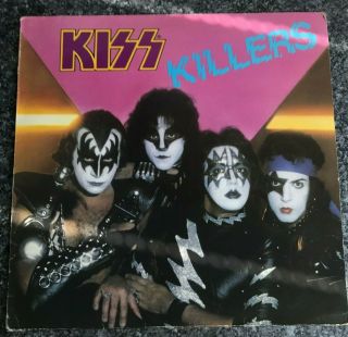 Rare Lp Kiss Killers 1982 1st Uk Press Casablanca Canl 1 Ex/ex