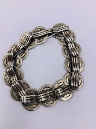 Vintage Hector Aguilar Taxco Mexico Sterling Silver Bracelet