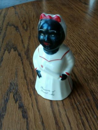 Vintage Black Americana Salt Shaker - Laurel,  Md Souvenir - 5 - 1/4 " - Ceramic
