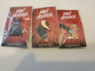 Bam Box Exclusive Pin Complete Set Of 3 Krampus Reg,  250 And 99