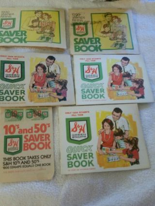 Vintage S&h Green Stamps Quick Saver Book Sperry And Hutchinson Company