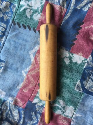 Vintage Wooden Rolling Pin Primitive Wood Rolling Pin