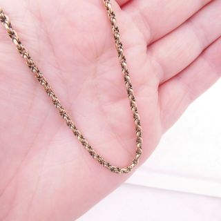 9ct Gold Victorian Heavy Chain Necklace,  With Barrel Clasp,  7.  1 Grams,  9k 375