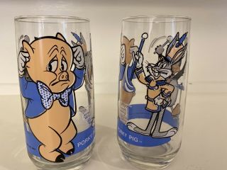 Vintage Pepsi Looney Tunes Collector Series Porky Pig Warner Bros Glass 1979 - 2