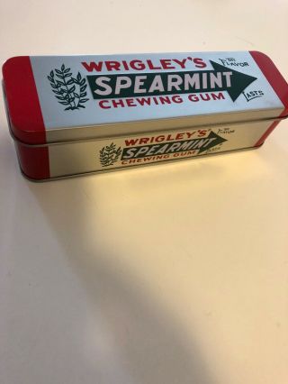 WRIGLEY ' S Spearmint Chewing Gum Tin 2