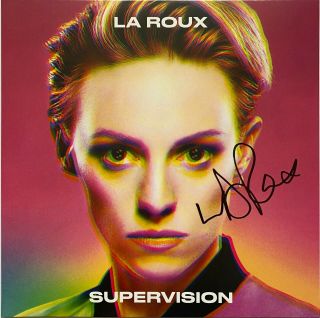 La Roux Hand Signed Limited Edition Supervision White Vinyl - Music Autograph Lp