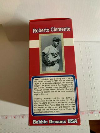 Bobble Dreams USA Roberto Clemente Montreal Expos Royals Bobblehead MLB 3