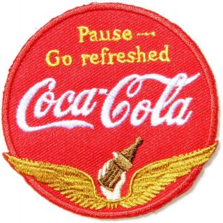 Patch Iron On Coke Vintage Coca Cola Soft Drink Soda Cap T Shirt Sign Badge Logo