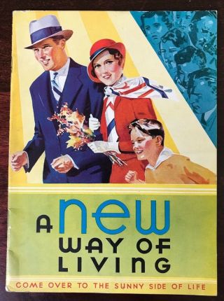 " A Way Of Living: Come Over To The Sunny Side Of Life " 1932 Kellogg 