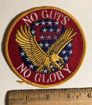 Vintage Formica Brand No Guts No Glory Patch Advertising Eagle Kitchen Bathroom