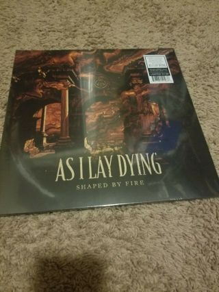 As I Lay Dying Shaped By Fire Vinyl.  Bone/black Press Limited To 500