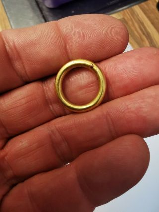 Very Large And Heavy 18ct Gold Bolt Ring