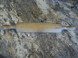Vintage Wooden One Piece Rolling Pin Kitchen Rustic Decor Baking Farmhouse