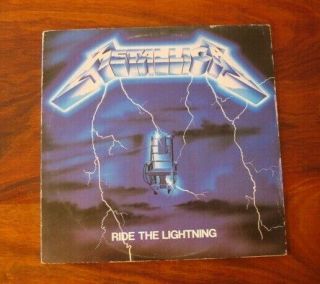 Metallica.  Ride The Lightning.  Nm - Heavy Metal Hard Rock Lp
