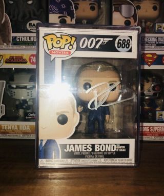 Daniel Craig Autographed/signed 007 James Bond Funko Pop