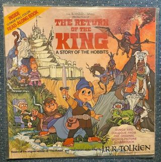 Rankin/bass The Return Of The King A Story Of The Hobbits Book/lp Disneyland