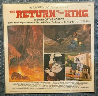 RANKIN/BASS THE RETURN OF THE KING A STORY OF THE HOBBITS BOOK/LP DISNEYLAND 2