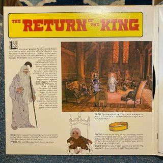 RANKIN/BASS THE RETURN OF THE KING A STORY OF THE HOBBITS BOOK/LP DISNEYLAND 3