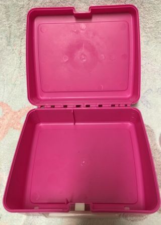 Lisa Frank Koala Bear Plastic Thermos Vintage Lunch Box Hot Pink USA 80 ' s 90s 3