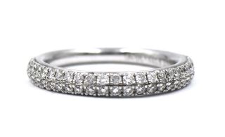 Designer Vera Wang 1/2cttw Diamond Love Wedding Band Ring 14k Gold Signed Sz 5