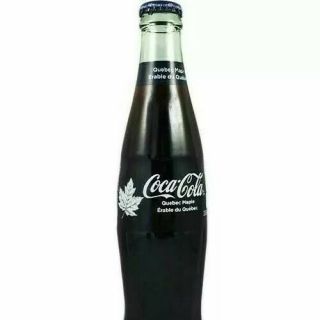 Coca Cola Maple syrup flavor bottle Quebec 12 oz 355ml glass full novelty canada 3