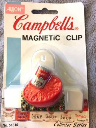 In Package Vintage 1998 Arjon Campbell’s Soup Magnetic Clip Nip