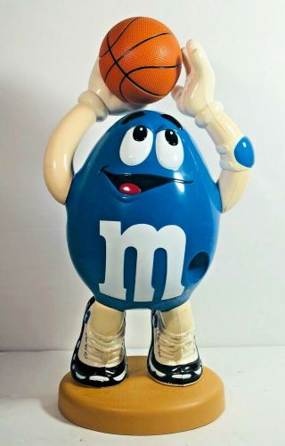 M&m Blue Basketball Player Candy Dispenser M And M Collectible Mm
