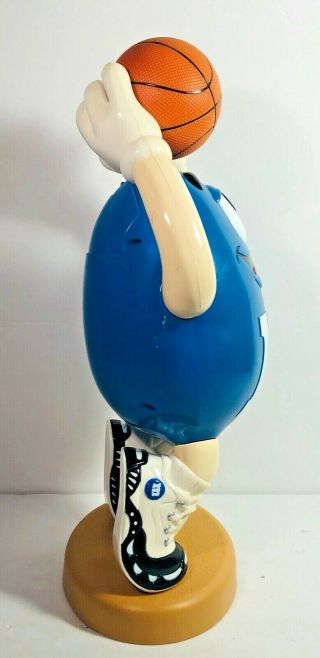 M&M BLUE BASKETBALL PLAYER CANDY DISPENSER M AND M COLLECTIBLE MM 2