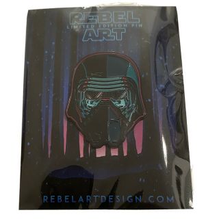 Rebel Art Design Kylo Ren Star Wars Pin Badge Glow In The Dark Limited Edition