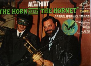 Al Hirt Lp The Horn Meets The Hornet.  Signed By Van Williams The Green Hornet Tv
