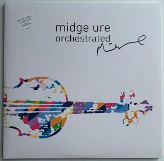 MIDGE URE ORCHESTRATED HAND SIGNED AUTOGRAPHED DOUBLE CLEAR VINYL ALBUM ULTRAVOX 2
