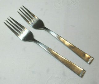 Wallace Julienne 2 Salad Forks 6 1/2 " 18/10 Glossy Stainless Flatware