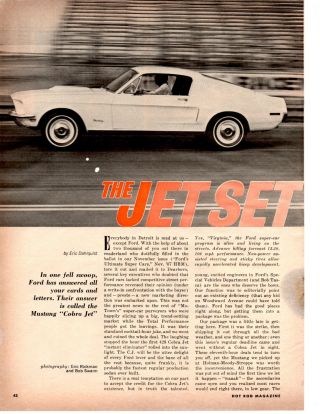 1968 Ford Mustang Gt 428 Cobra Jet 3 - Page Article / Ad