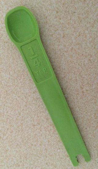 Vintage Tupperware Replacement Measuring Spoon 1/4 Tsp Lime/apple Green 1267 - 6