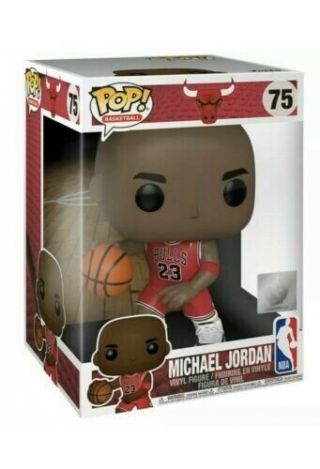 Funko Pop Basketball: Nba Bulls Michael Jordan 75 10 " Figure