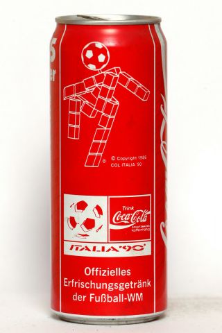 1990 Coca Cola Can From Germany,  Italia 