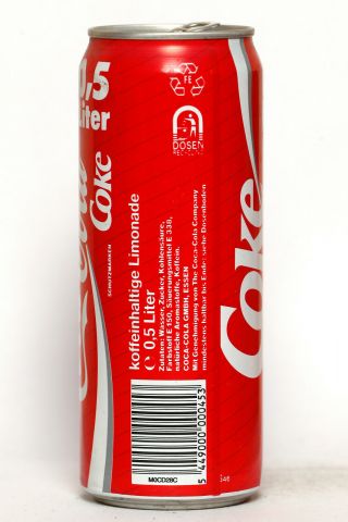 1990 Coca Cola can from Germany,  Italia ' 90 (500ml) 2