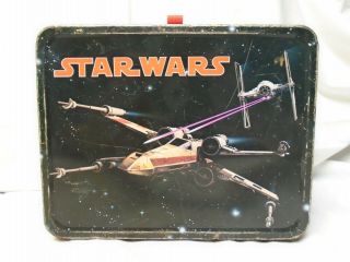 1977 Star Wars Lunch Box,  Tin Litho Metal,  Vintage