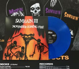Evil Blue Af Samhain Iii November Coming Fire Colored Vinyl Lp Plan 9 Misfits