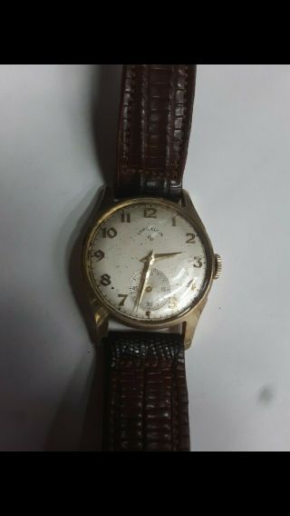 Vintage Lord Elgin 14k Solid Yellow Gold 21 Jewels Wrist Watch - Runs