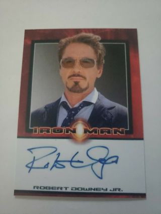 2008 Iron Man Movie - Robert Downey Jr.  As Tony Stark Autograph Rare