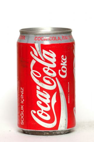 1990 Coca Cola can from Turkey,  Italia ' 90 2